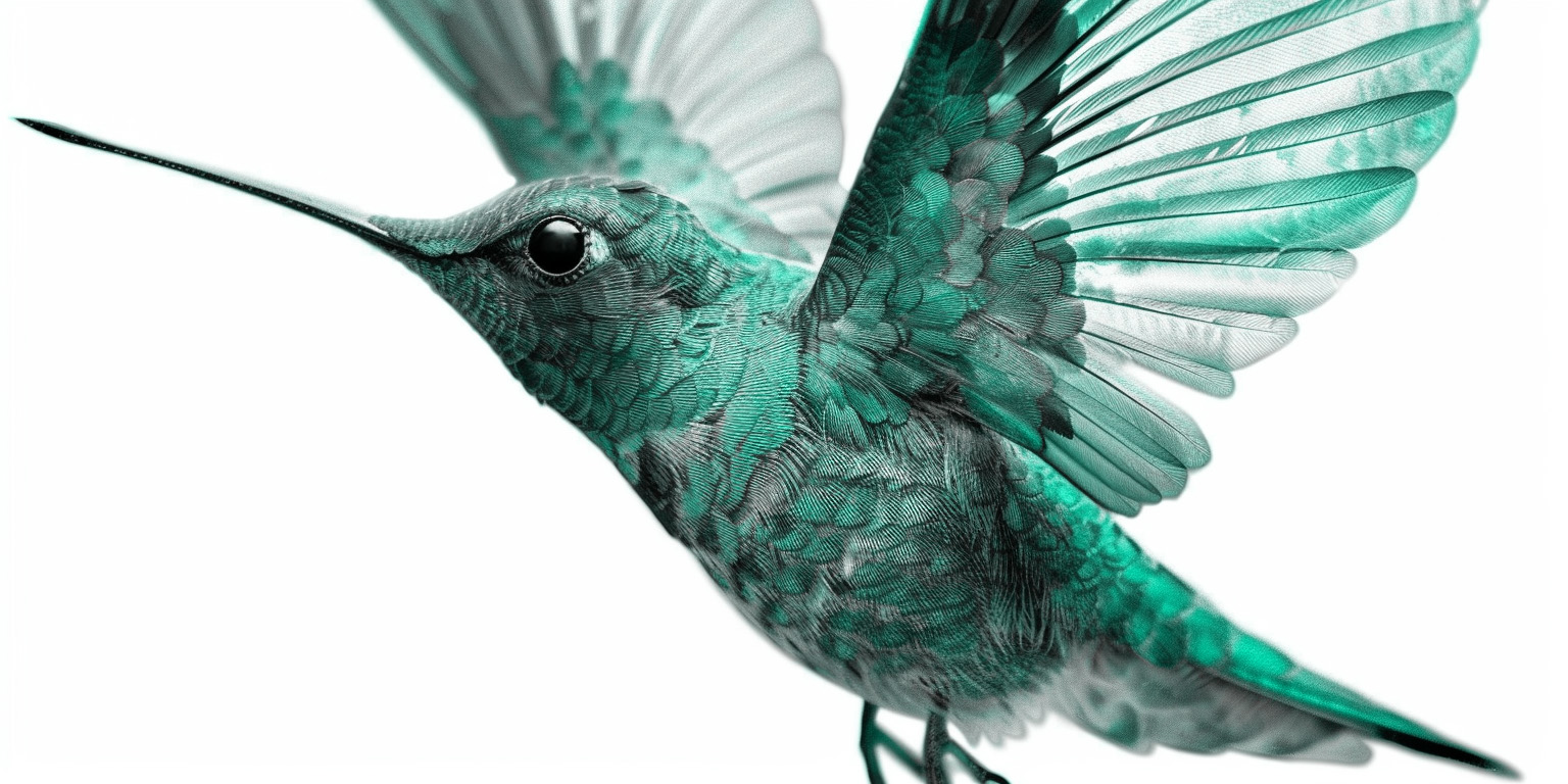 illustration of a hummingbird in flight