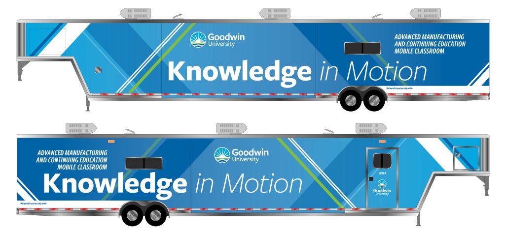 early draft design for the classroom vehicle wrap 