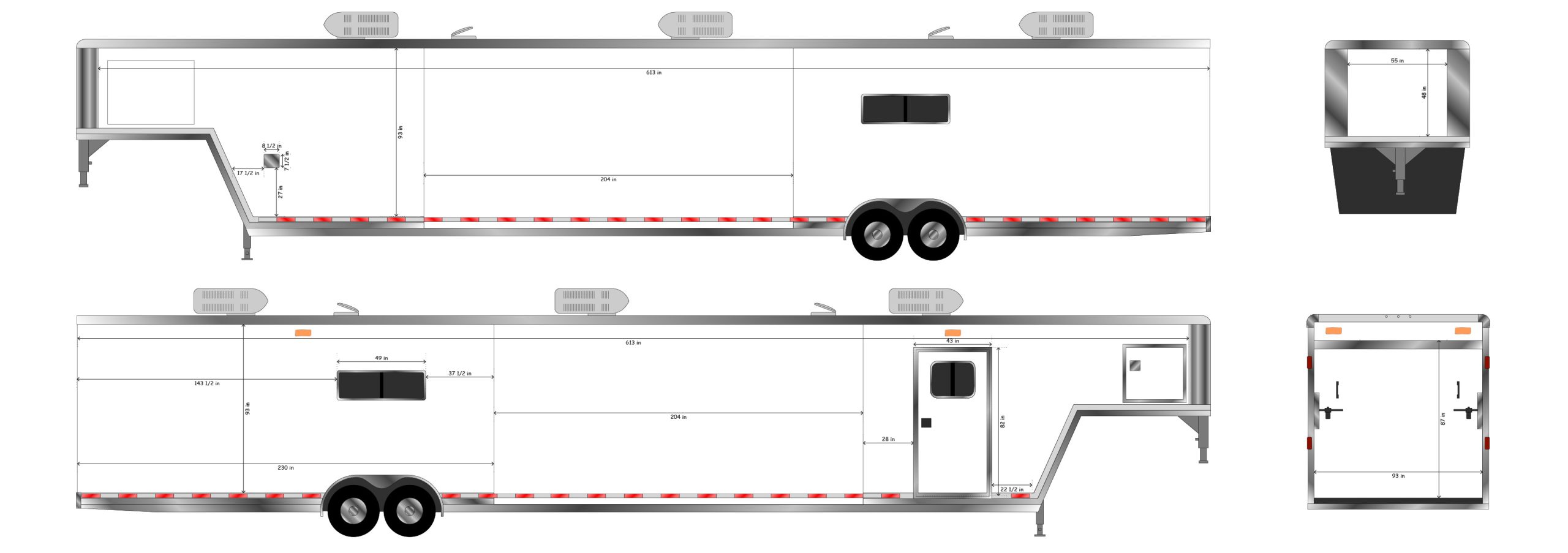 Scale drawing showing the attention to detail taken by Hum and Flow when designing the graphic wrap