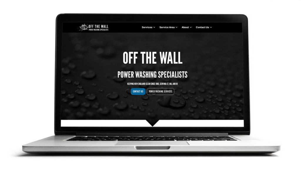 screenshot mockup detailing a homepage design